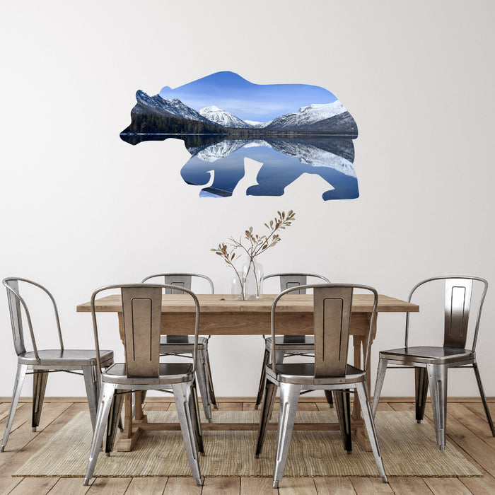 Limited Edition Two Medicine Lake Bear - Metal Wall Art - MetalPlex