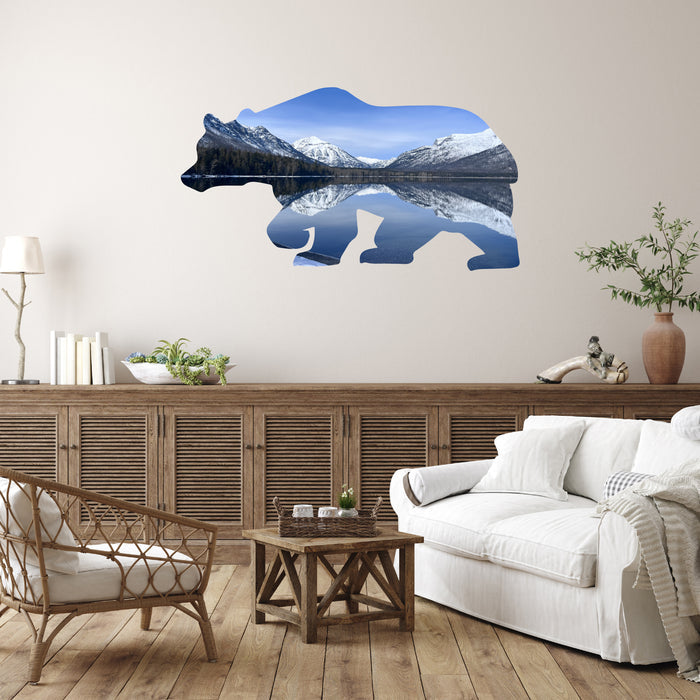 Limited Edition Two Medicine Lake Bear - Metal Wall Art - MetalPlex