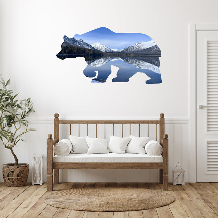 Limited Edition Two Medicine Lake Bear - Metal Wall Art - MetalPlex