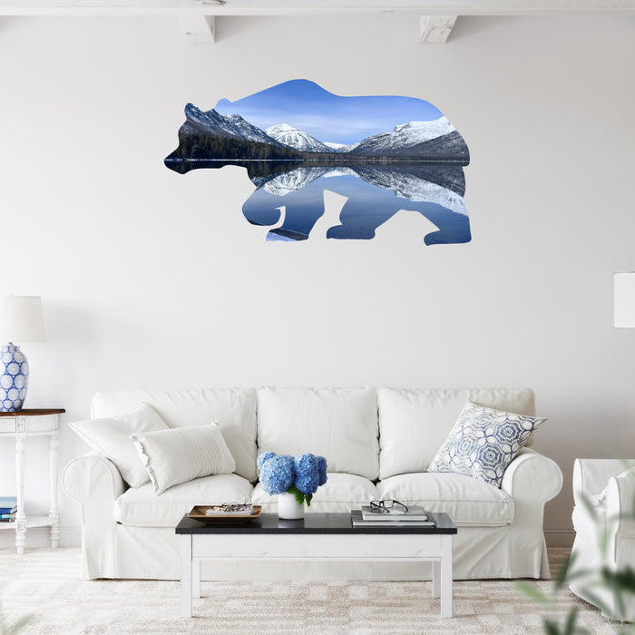 Limited Edition Two Medicine Lake Bear - Metal Wall Art - MetalPlex
