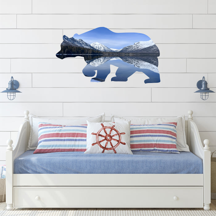 Limited Edition Two Medicine Lake Bear - Metal Wall Art - MetalPlex