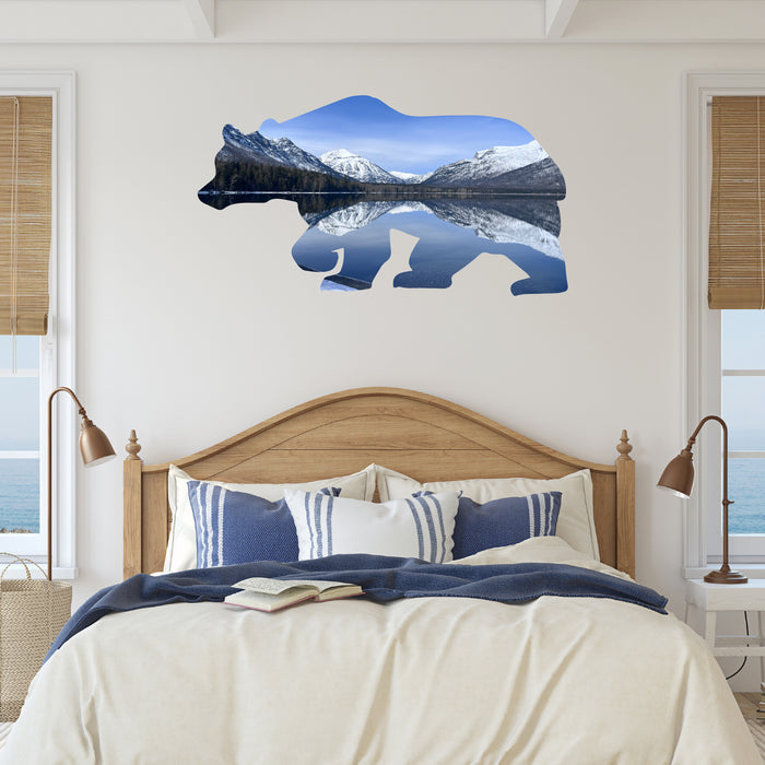 Limited Edition Two Medicine Lake Bear - Metal Wall Art - MetalPlex