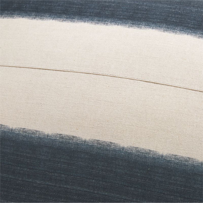Littoral 23"x23" Two-Tone Navy Throw Pillow Cover