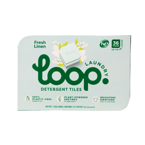 Loop Detergent Tile – Fresh Linen Detergent Tile Loop Laundry