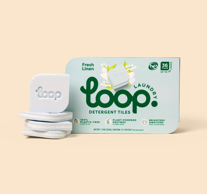 Loop Detergent Tile – Fresh Linen Detergent Tile Loop Laundry