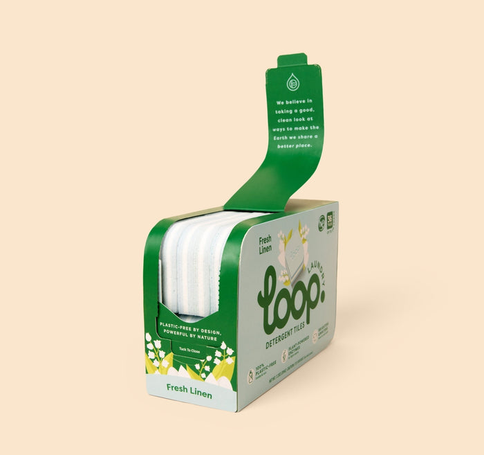 Loop Detergent Tile – Fresh Linen Detergent Tile Loop Laundry