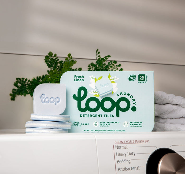Loop Detergent Tile – Fresh Linen Detergent Tile Loop Laundry
