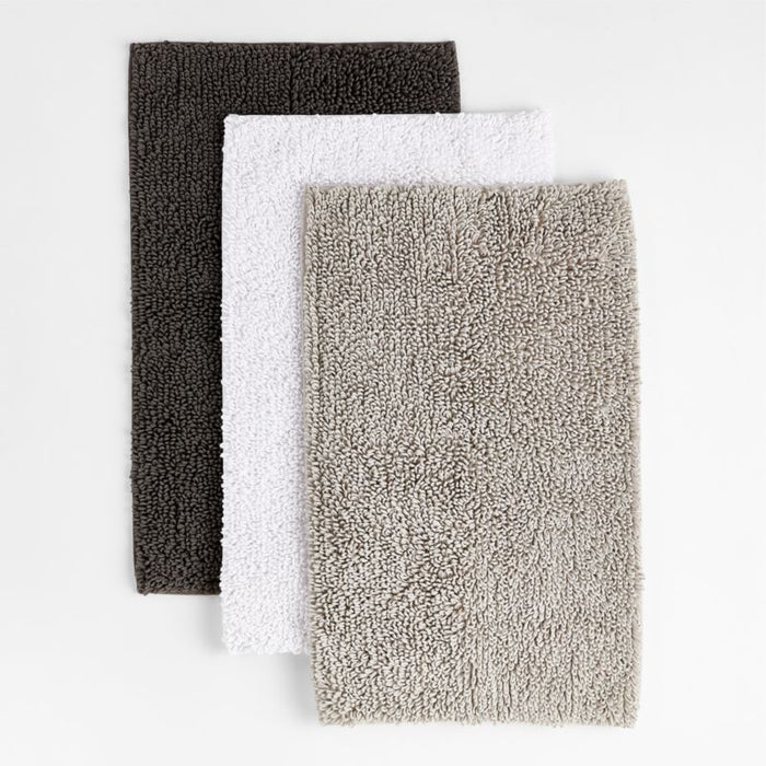 Loop Organic Cotton Graphite Grey Bath Mat