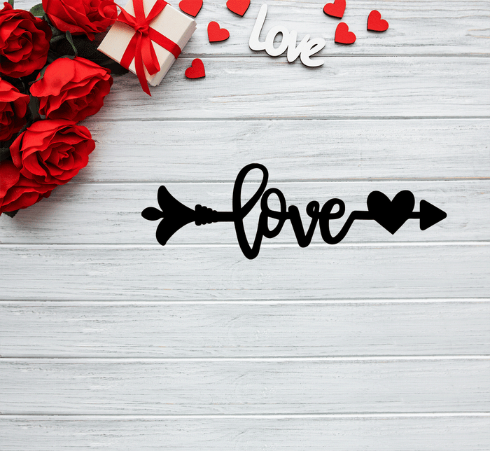 Love Arrow - Metal Wall Art