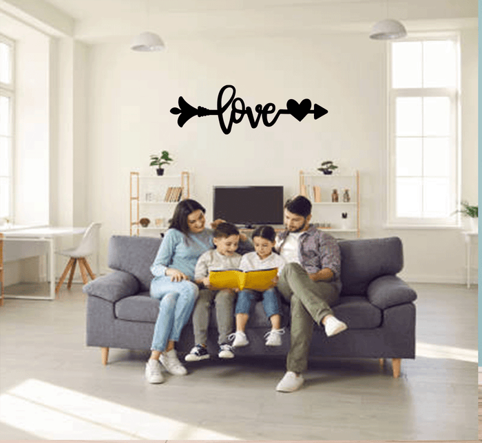 Love Arrow - Metal Wall Art
