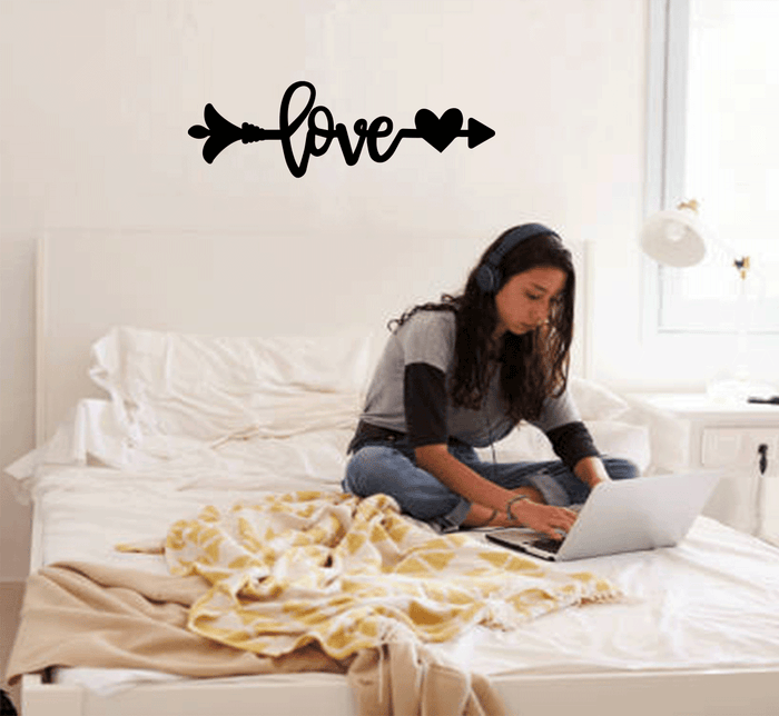 Love Arrow - Metal Wall Art