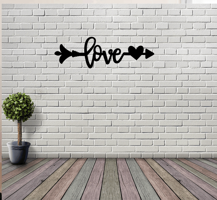 Love Arrow - Metal Wall Art