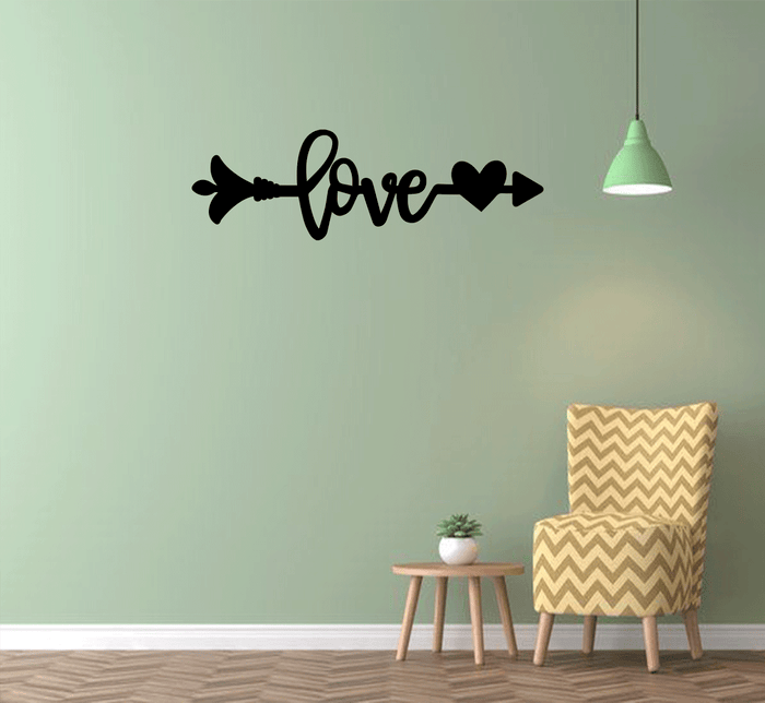 Love Arrow - Metal Wall Art
