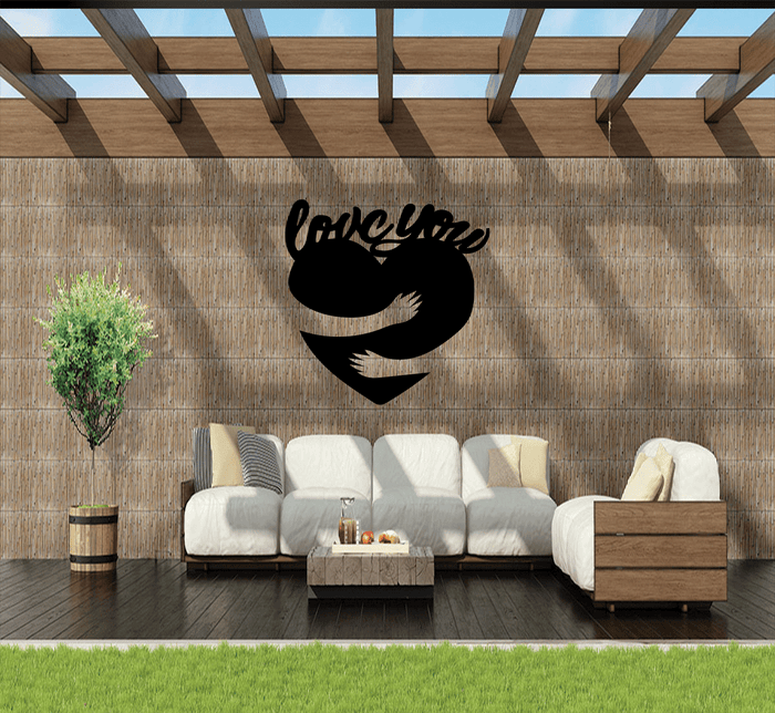 Love You- Metal Wall Art