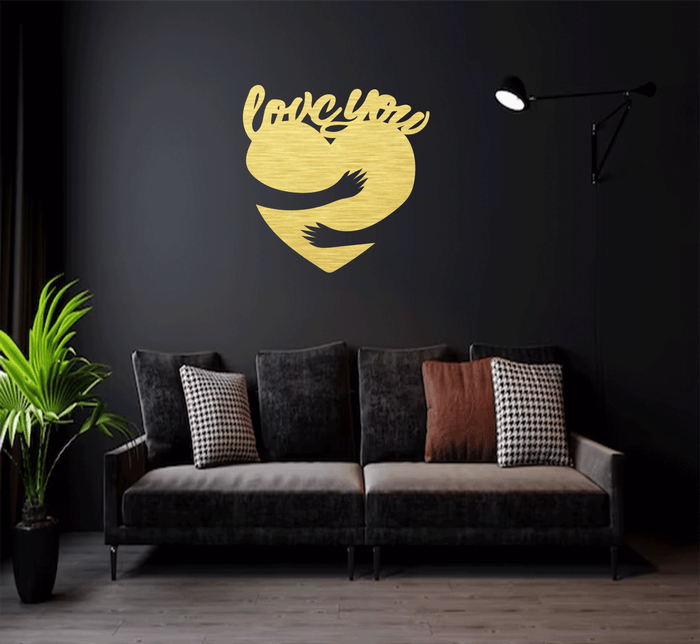 Love You- Metal Wall Art
