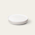 Lunch plates dinnerware by Fable Home, shown in a speckledwhite finish. – #speckledwhite