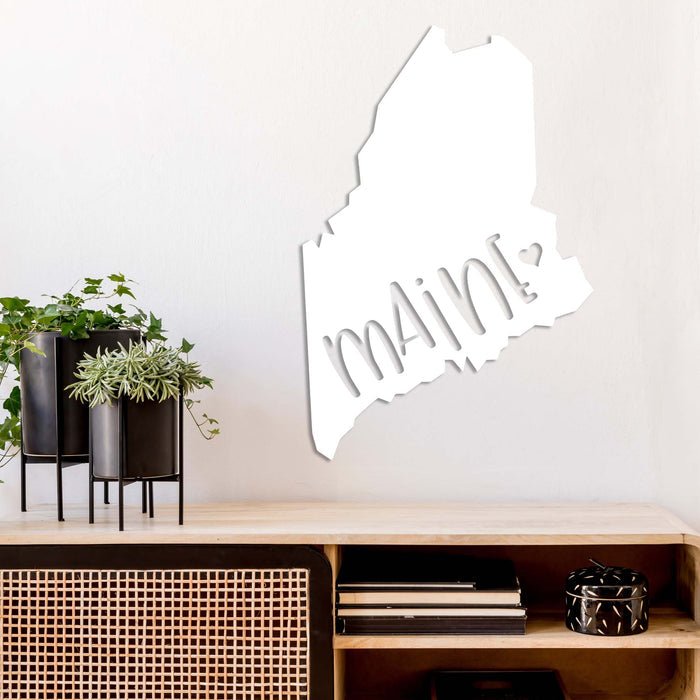 Maine Love State - Metal Wall Art - MetalPlex
