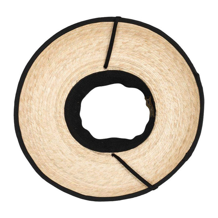 Makai - Lava Open Top Raffia Visor - underside