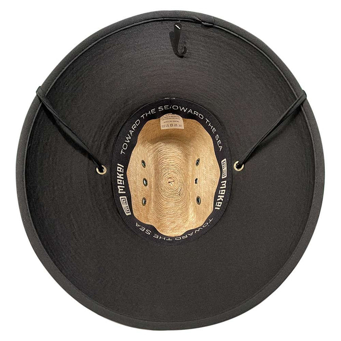Makai - Slate Straw Lifeguard Hat - Underbrim