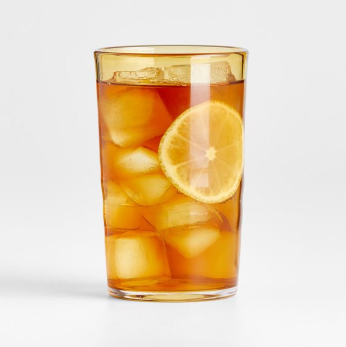 Malta Amber Handblown Glass Tumbler