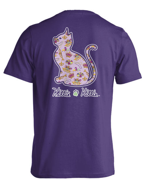 MARDI GRAS PATTERN KITTIE KITTIE KITTIE