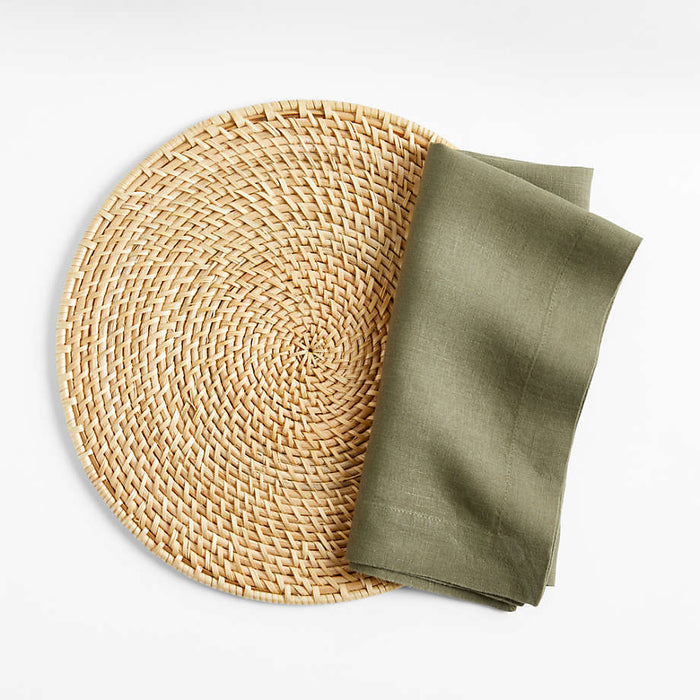 Marin Desert Green Linen Napkin
