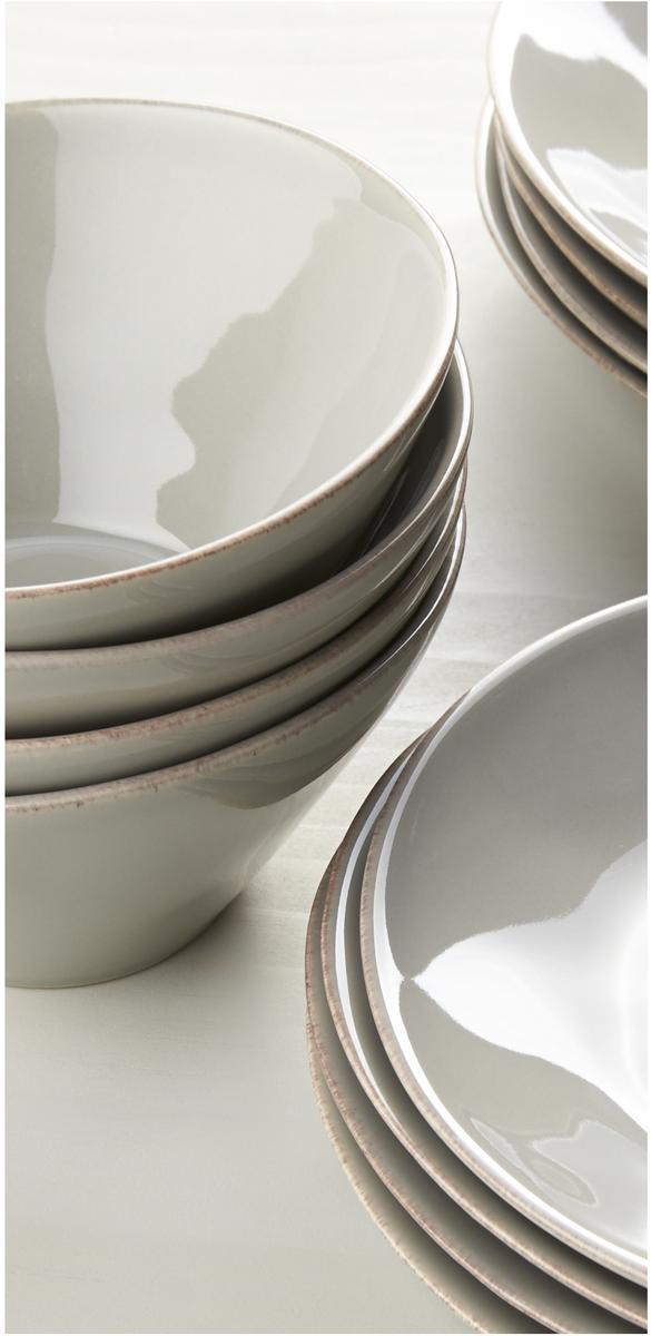 Marin Grey Low Bowl