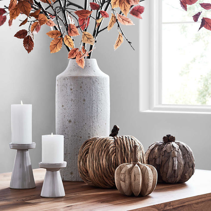 Marin White Large Taper/Pillar Candle Holder