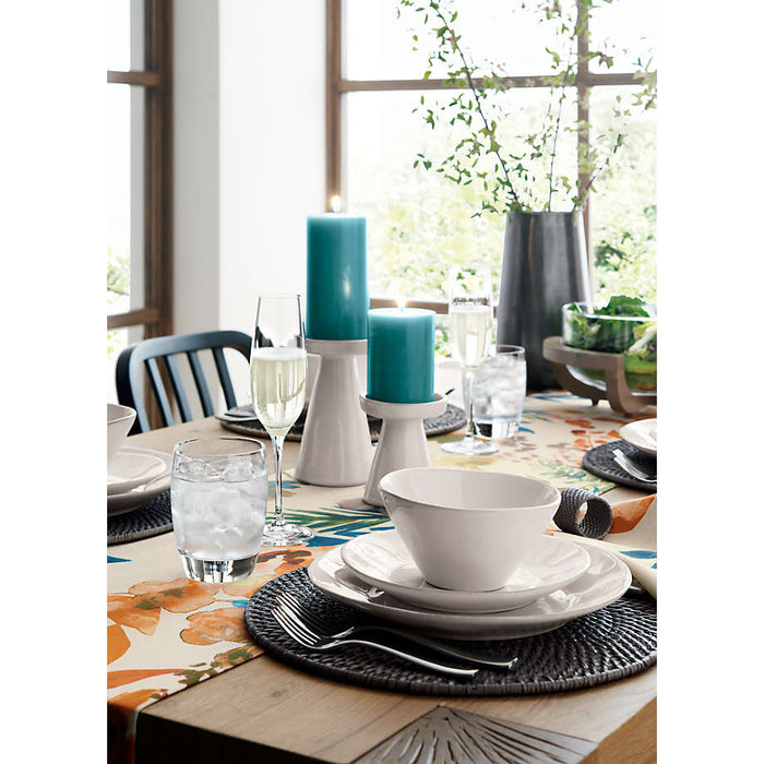 Marin White Large Taper/Pillar Candle Holder