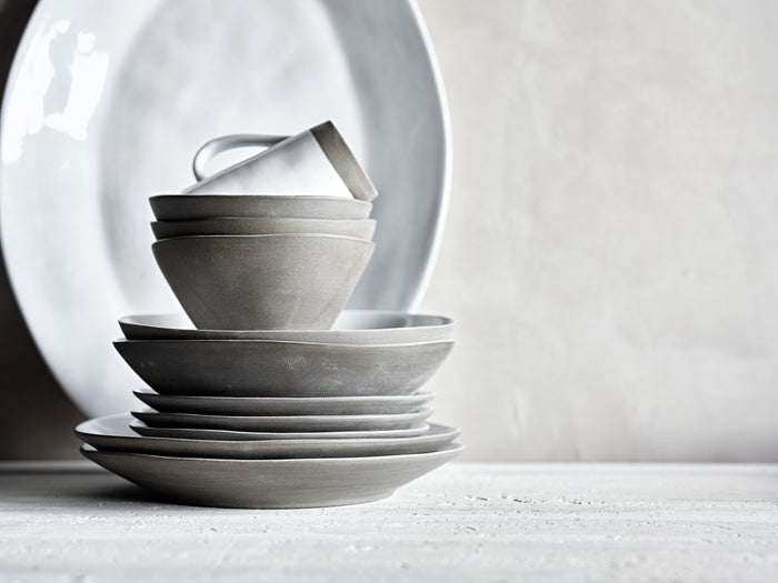 Marin White Recycled Stoneware Mug