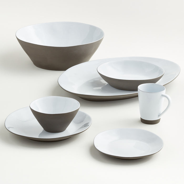 Marin White Recycled Stoneware Mug