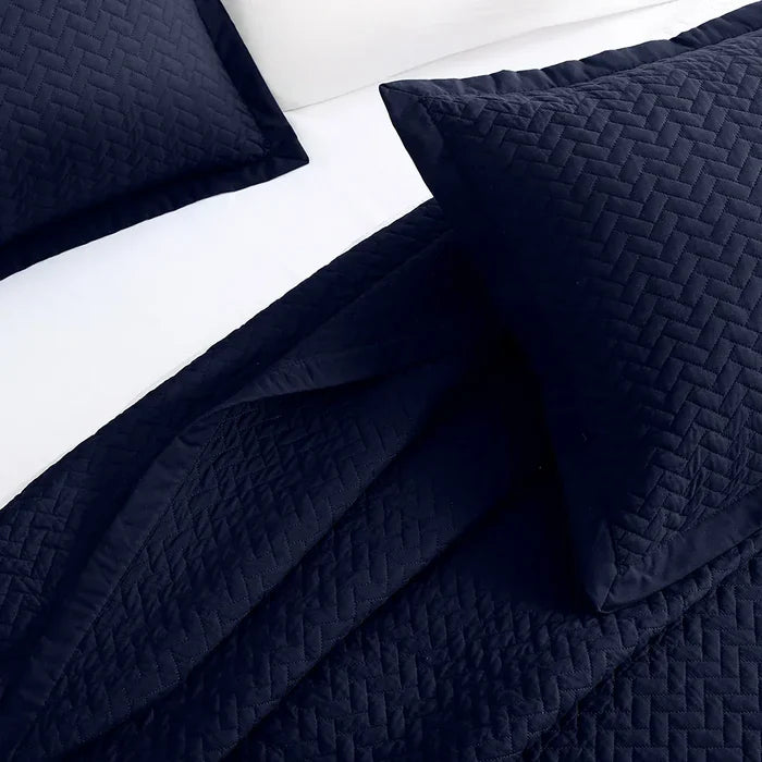 Mariner Blue Oversized Quilt Set