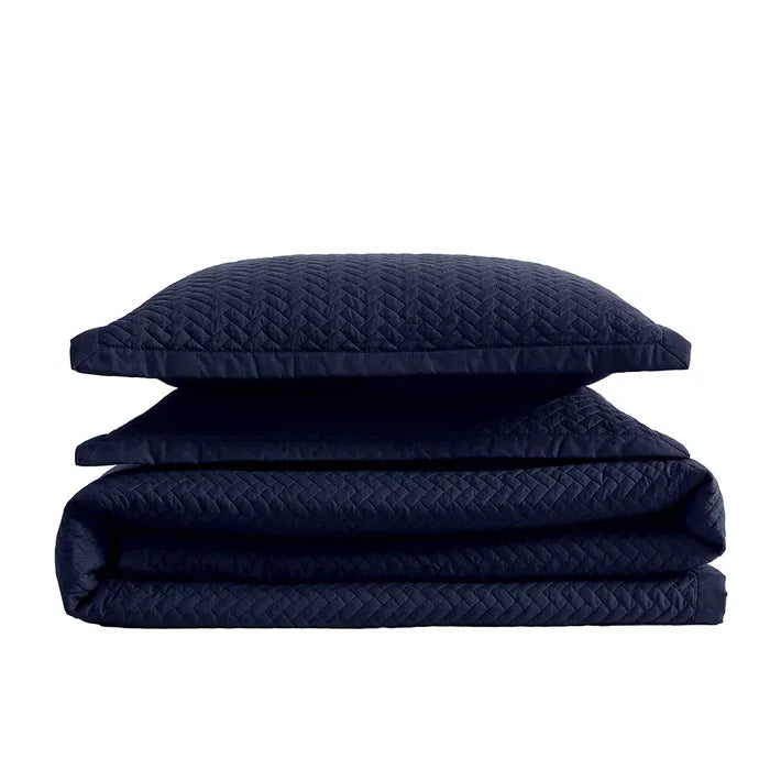 Mariner Blue Oversized Quilt Set