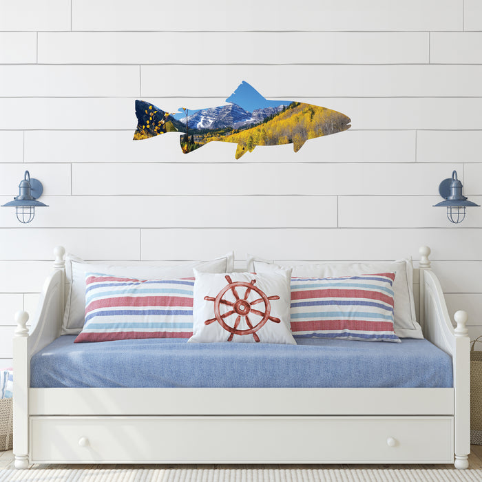 Maroon Bells Trout- Metal Wall Art - MetalPlex