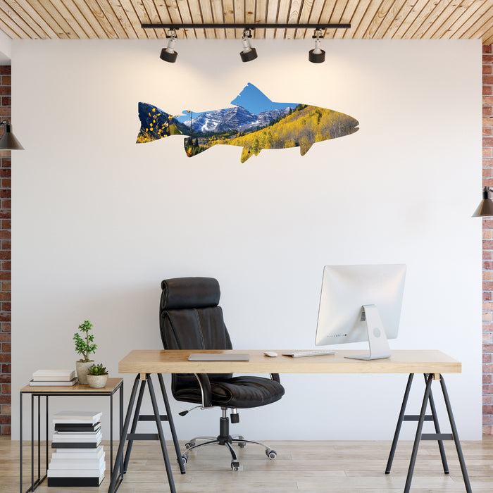 Maroon Bells Trout- Metal Wall Art - MetalPlex
