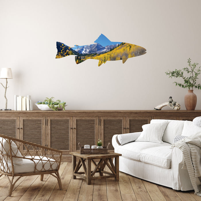 Maroon Bells Trout- Metal Wall Art - MetalPlex