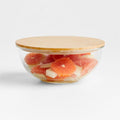 Medium Glass Mixing Bowl with Bamboo Lid
