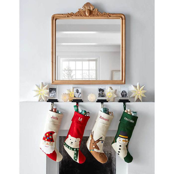 Medium LED White Holiday Ceramic Snowflake 7"