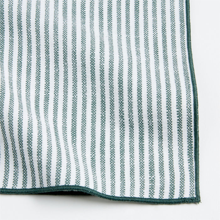 Mercer Merrow-Stitch Green Stripe Napkin