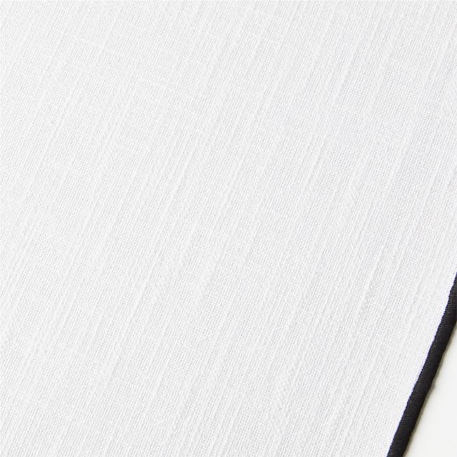 Mercer Merrow Stitch White Runner 120"
