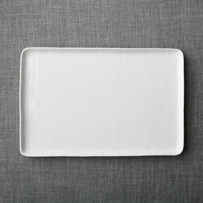 Mercer White Rectangle Porcelain Platter