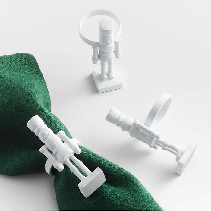 Metal Christmas Nutcracker Napkin Ring