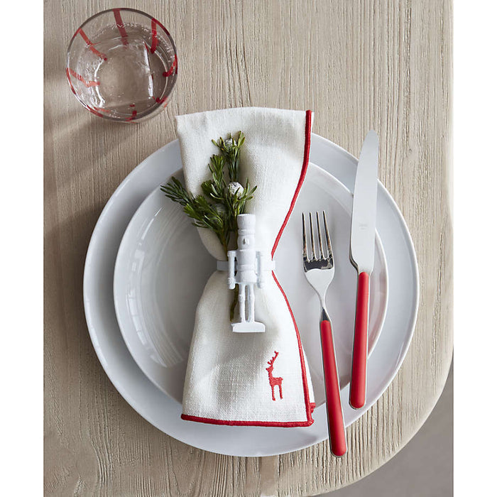 Metal Christmas Nutcracker Napkin Ring