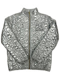 METALLIC QUILTED JACKET, SILVER SUPER SALE PUPPIE LOVE