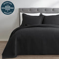 Midnight Black Oversized Quilt Set