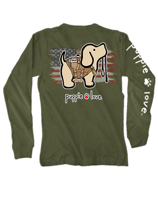 MILITARY WORKING PUP, ADULT LS PUPPIE LOVE