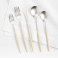 Mio Ivory 5-Piece Flatware Place Setting