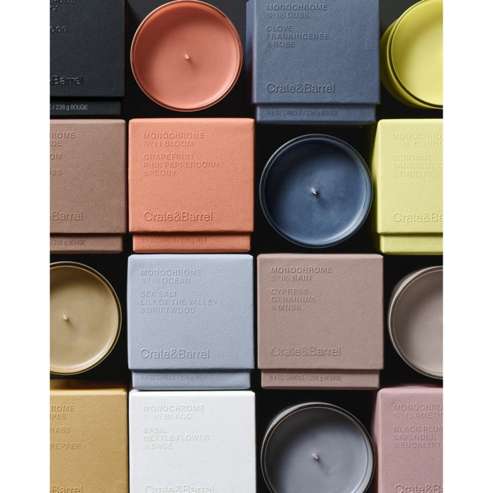 Monochrome No. 01 Blanc Scented Candle - Basil, Nettle Flower and Sage