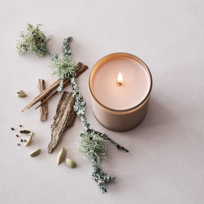 Monochrome No. 4 Suede 3-Wick Scented Candle - Cardamom, Amber and Oakmoss