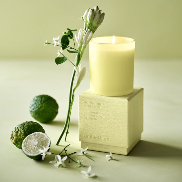 Monochrome No. 9 Citron 3-Wick Candle - Bergamot, Sandalwood and Tuberose